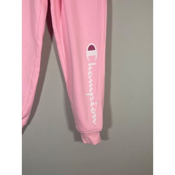 Champion Girls Sweatpants Pink Fleece Lined Pants for Girls Sz. Med Athletic - Picture 3 of 7